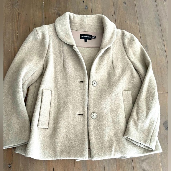 Emporio Armani women light brown wool jacket S - Picture 1 of 6